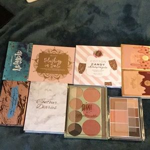 Alamar/PUR/Elf/Beauty Bakerie/BH Cosmetics/ Pixi Blush & Bronzer Palette lot x9